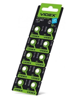 Батарейки для годинників Videx AG 1 (LR621) BL