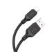 Кабель Lightning HOCO X90 Cool silicone charging cable, 2.4A, 1m., black 10010796 фото 2