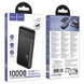 УМБ Power Bank HOCO J159 Essence (2xUSB, 3A, 22.5W/PD20W, 10000mAh) black