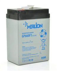 Акумулятор Merlion AGM GP660F1 (6V, 6Ah) (150*35*90/100) white