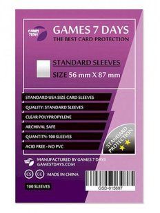 Протектори 56*87 Games 7 Days Standard (100шт.)