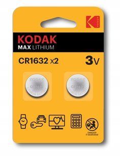 Батарейки літієві Kodak Max CR 1632, 3V, 2 BL