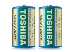 Батарейки Toshiba R20 blue, D (2/20)