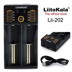Зарядний пристрій універсальний LiitoKala Lii-202 (Індикація) (2xAA/AAA/16340-18650-26650) + USB 5V