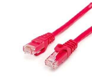 Патч-корд UTP, RJ45, Cat.6, мідь, довжина 3м, червоний, 1 ГБ/с (9216)