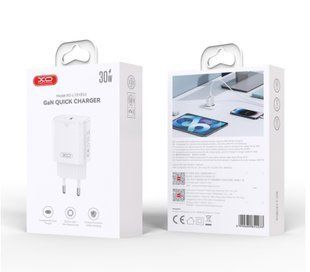 МЗП XO L131 GaN (1xType-C 3A, 30W QC3.0&PD) white
