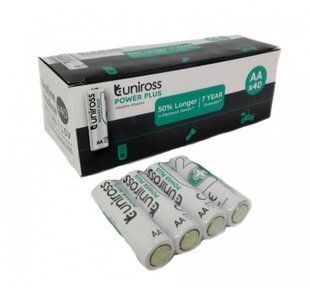 Батарейки Uniross Alkaline Power Plus LR6, AA (4/40)
