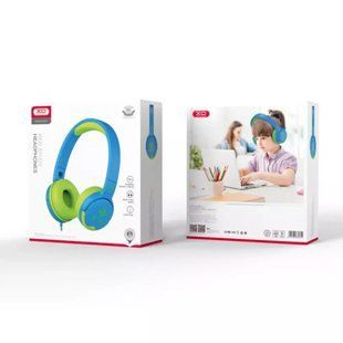 Гарнітура з мікрофоном XO EP47 Kids Wired, blue-green