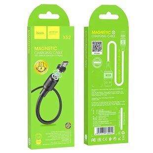 Кабель microUSB HOCO X52 Sereno Magnetic, 2.4A, 1m., black