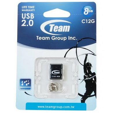 Накопичувач Team C12G 8GB USB 2.0 Black (TC12G8GB01)
