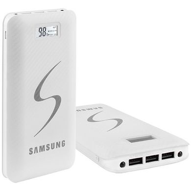 УМБ Power Bank Samsung 35000mAh 3USB(1A+2A+3A), цифровой індикатор заряда, ліхтарик 2LED (130)