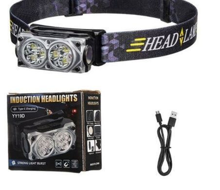 Ліхтар на голову YY-19D-6SMD Li-ion акум., магнит, ЗП Type-C
