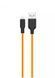 Кабель Lightning HOCO X21 Plus Silicone, 1m. black-orange 10011350 фото 2