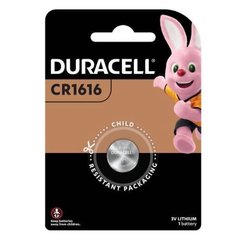 Батарейки літієві Duracell CR1616, 3V (1/20) BL