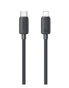 Кабель Type-C to Lightning Usams US-SJ692, 30W, 3A, 1m., black