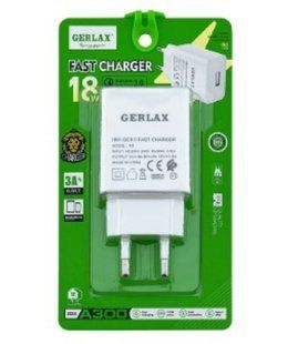 МЗП Gerlax A3 USB (1xUSB, 3A 18W. QC3.0) white ( 27500 )
