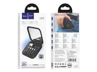 Комплект HOCO U114 Treasure box storage (Multi/Micto/Type-C/Lightning/PD/Card-Pin 3A) black