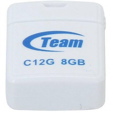 Накопичувач Team C12G 8GB USB 2.0 White (TC12G8GW01)