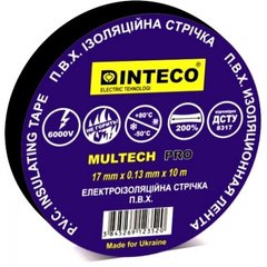 Ізоляційна стрічка чорна 10м. "INTECO" Multech Pro 1/10