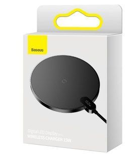 БЗП Baseus Digital LED Display Gen 2 Wireless Charger 15W Black CCED000001