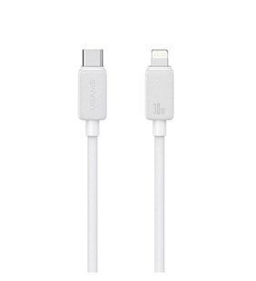 Кабель Type-C to Lightning Usams US-SJ692, 30W, 3A, 1m., white