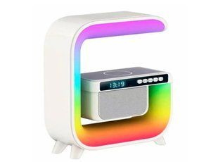 Light Sound Machine XM-G3 mini, RGB нічник, годинник, бездротова зарядка, Bluetooth колонка