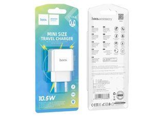 МЗП HOCO C106A Leisure single port charger (1xUSB, 2.1A) white