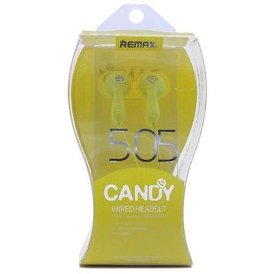 Навушники Remax Candy 505 угловой jack yellow