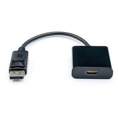 Перехідник Atcom DisplayPort (папа) - HDMI (мама), чорний 10см. (16852)