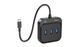 Концентратор Type-C-HUB Hoco HB31 Easy 4-in-1 converter (1xUSB 3.0 та 3xUSB 2.0) 0.2m. (black) 10011306 фото 3