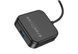 Концентратор Type-C-HUB Hoco HB31 Easy 4-in-1 converter (1xUSB 3.0 та 3xUSB 2.0) 0.2m. (black) 10011306 фото 2