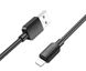Кабель Lightning HOCO X96 Hyper charging, 2.4A, 1m., black 10010798 фото 3
