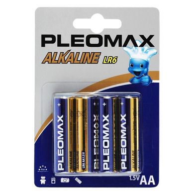 Батарейки Pleomax Alkaline LR6, AA (4/48) BL