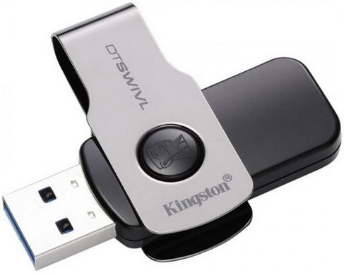 Накопичувач Kingston DataTraveler Swivl 128GB USB 3.0 Metal Color (DTSWIVL/128GB)