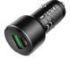 АЗП HOCO Z42 Light road dual port digital display (1xUSB, 1xType-C, 3A, QC&PD 20W) black 10010760 фото 2
