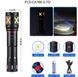 Ліхтар ручний PLD-CA166-3 PM10-TG, zoom, 1 режим, індикатор заряду, 1х18650, ЗП Type-C 10011120 фото 3