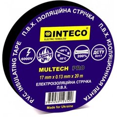 Ізоляційна стрічка чорна 20м. "INTECO" Multech Pro 1/10