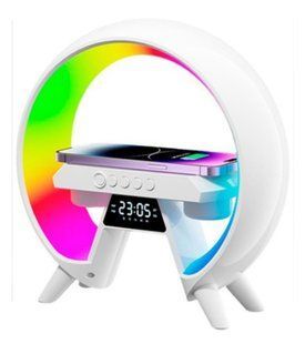 Light Sound Machine XM-X63, RGB нічник, годинник, бездротова зарядка, Bluetooth колонка