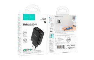 МЗП HOCO C127A Intelligent (1xType-C, 3xUSB, PD&QC, 3A, 45W) black
