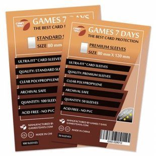 Протектори 80*120 Games 7 Days Premium 90 микрон (50шт.)