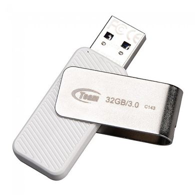 Накопичувач Team C143 32GB USB 3.0 White (TC143332GW01)