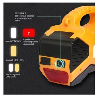 Ліхтар кемпінговий D30-LED+COB(white+red), power bank, Li-Ion акум., ЗУ Type-C,