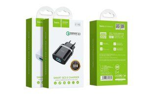МЗП HOCO C12Q Smart (1xUSB, QC3.0, FCP, AFC, 3A, 18W) black