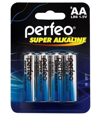 Батарейки Perfeo Alkaline LR6, AA (4/120) BL*