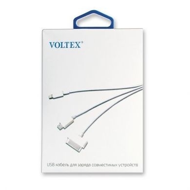 Адаптер Voltex 3 (3 в 1) micro/iPhone 4-6/Samsung
