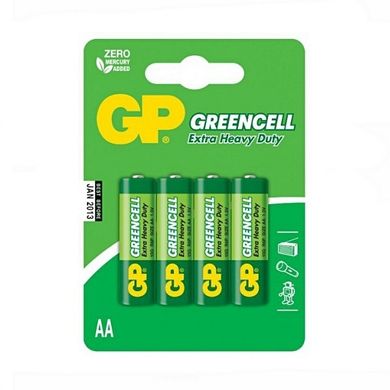 Батарейки GP 15G-U4 Greencell R6, АА, блистер 40/200/1000