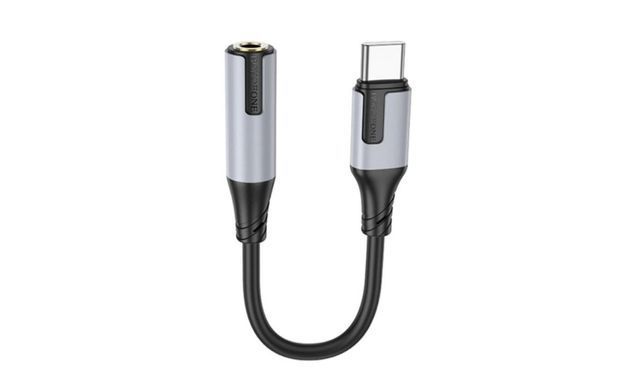 Перехідник Borofone BV19 Type-C Jack 3.5". AUX black