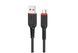 Кабель microUSB HOCO X59 Victory charging cable, тканина, 2.4A 2m Black 10011368 фото 2