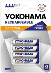 Акумулятор Yokohama R03, AAA (1050mAh) Ni-MH (4/40)