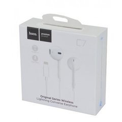 Гарнітура з мікрофоном вакуумна HOCO L7 iPhone, Lightning, white (працює з увімкненим Bluetooth)